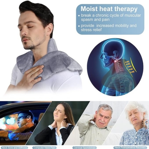 Sold out Heating Pad REVIX Microwavable Heating Pad for Neck Shoulders and Back - Picture 4 of 6